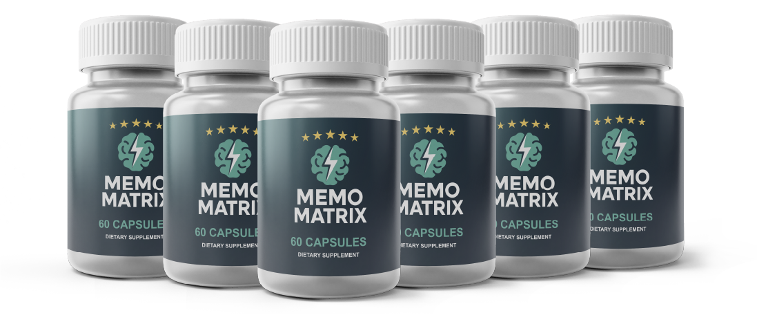 Memo Matrix® 6 bottle pack — 180-day memory & focus supply